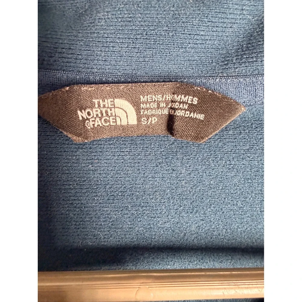 The North Face Mens Blue Quarter Zip Pullover Fleece Active Layer Small S